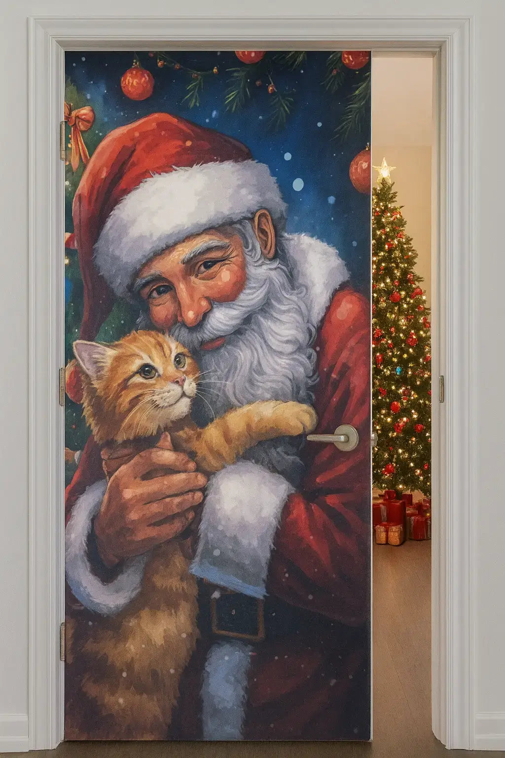 Funda Navideña para Puerta🎅🏻