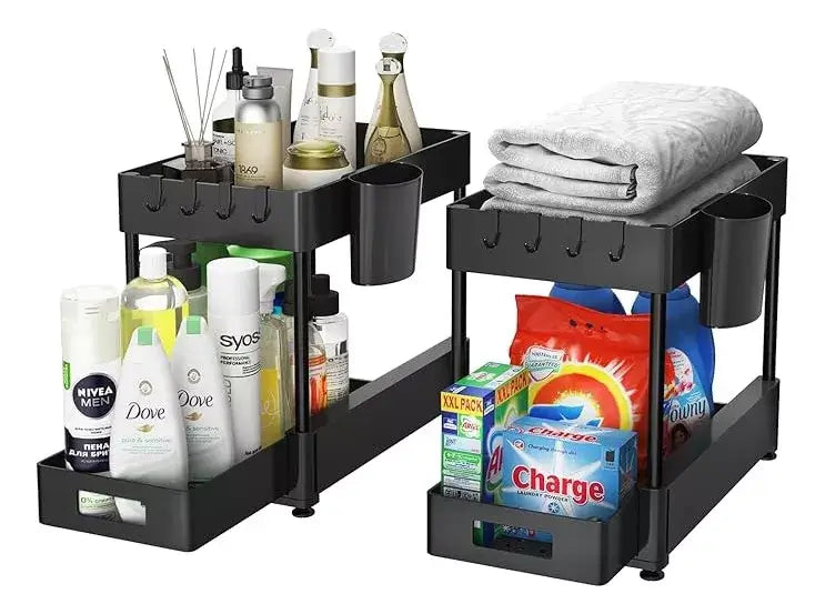 Organizador 2 Niveles con Bandeja Deslizable - Importado 🇺🇸