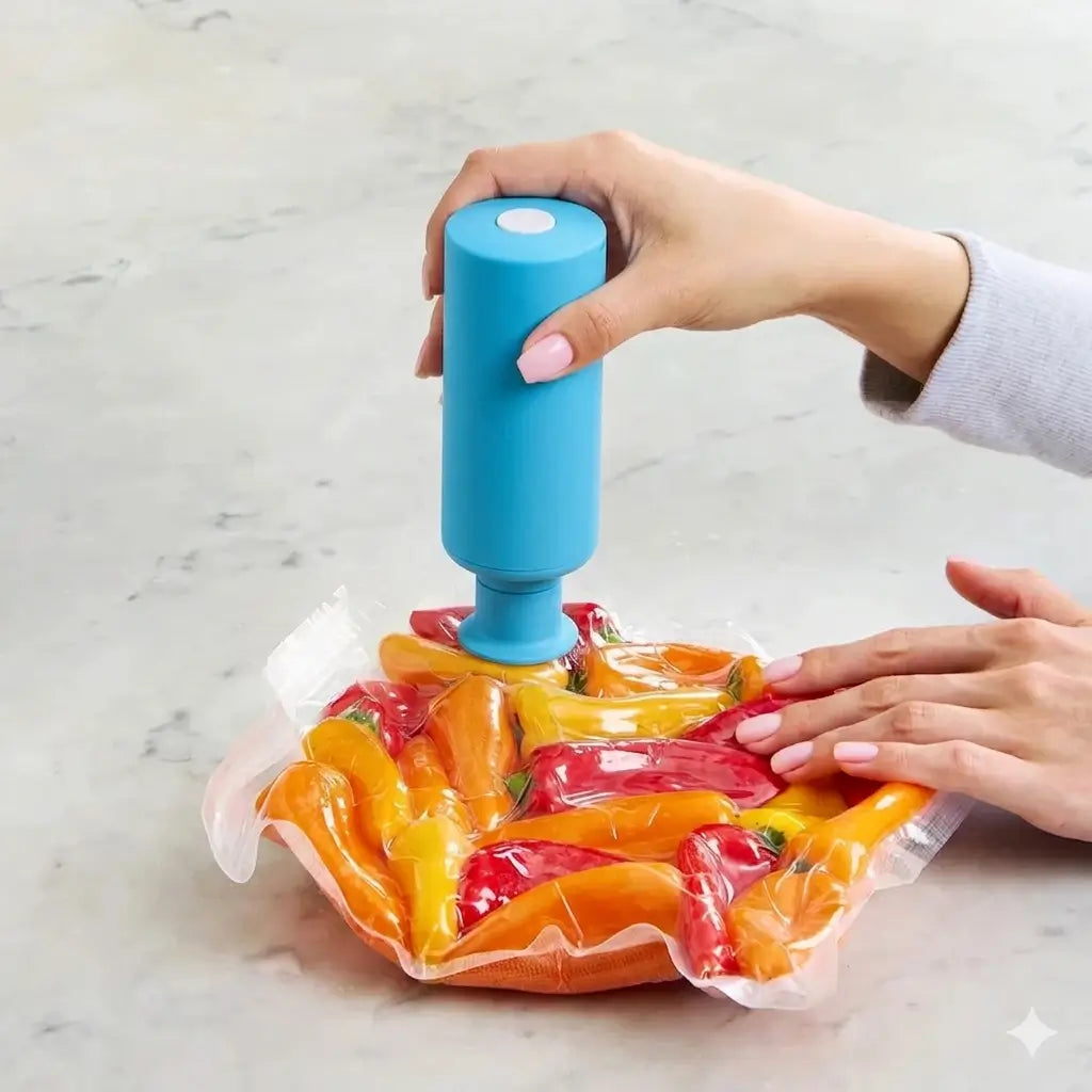 Sellador al Vacío de Alimentos + 11 Bolsas Reutilizables 🎁