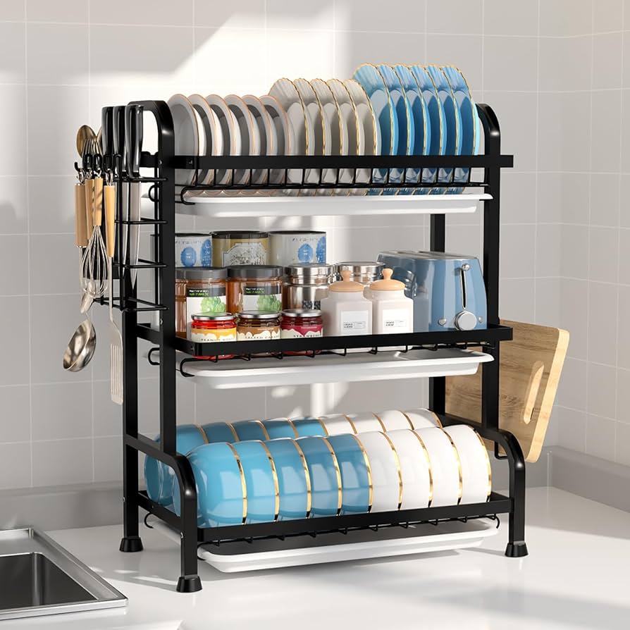 AquaDry™ – Escurridor Vertical 3 Niveles 💧