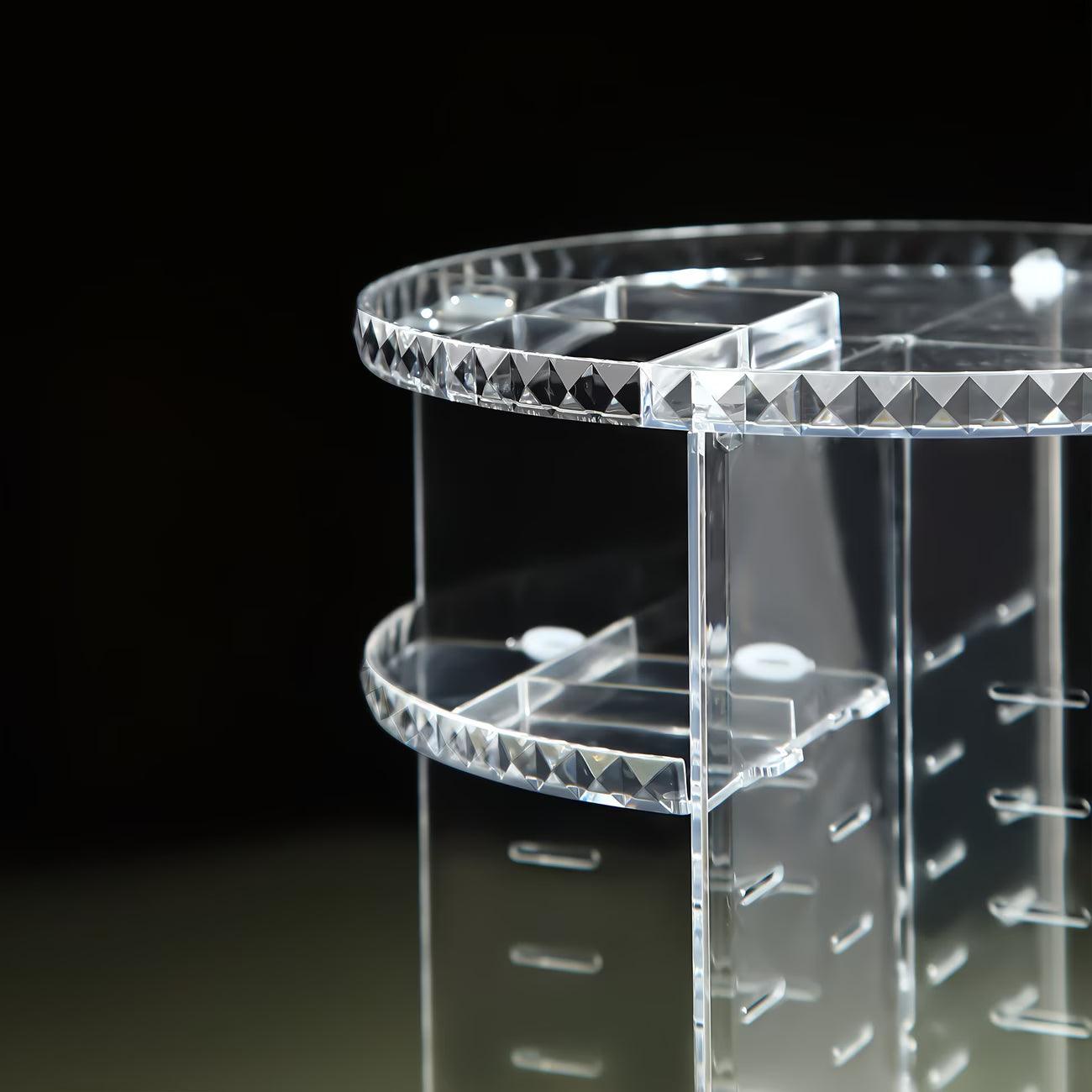 GlowSpin® – Organizador de Maquillaje Giratorio 360°