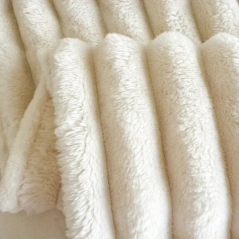 Comfy® Cobija Piel de Durazno Acanalada Importada 🇺🇸