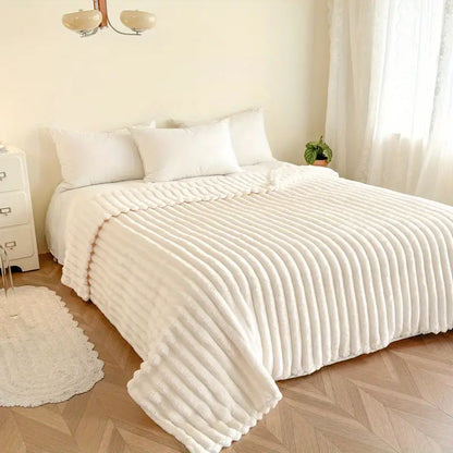 Comfy® Cobija Piel de Durazno Acanalada Importada 🇺🇸