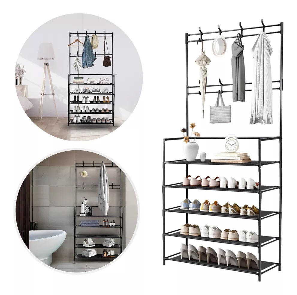 💫 OrderZone® Multifuncional – Organizador de Ropa y Zapatos 3 en 1