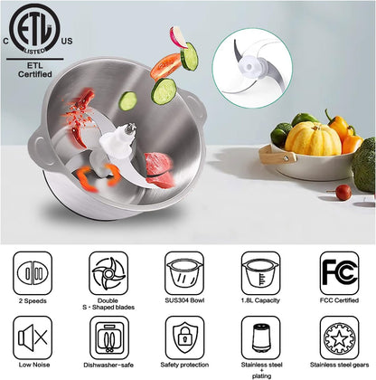 Picador de Alimentos Eléctrico ChefPro 360 ® 🔪⚡