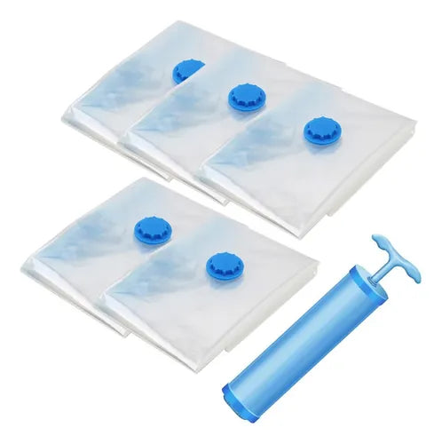Pack de 5 Bolsas al Vacío SpaceBag Pro™ + Bomba de Regalo 🧳✨