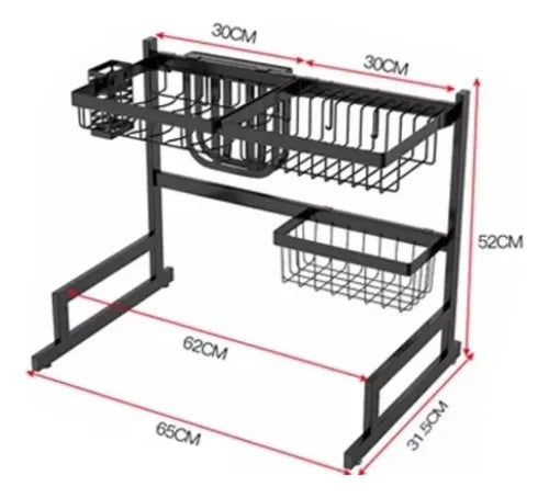RackDry™ 🍽️ Escurridor de Cocina en Acero Inoxidable