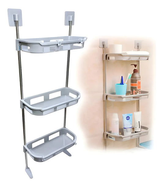 OrganiBaño™ – Estantería Sobre Inodoro 3 Niveles 🚿