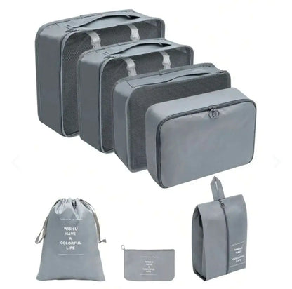 TravelEase™ – Set de Organizadores de Viaje x7 ✈️🧳 - Importados 🇺🇸