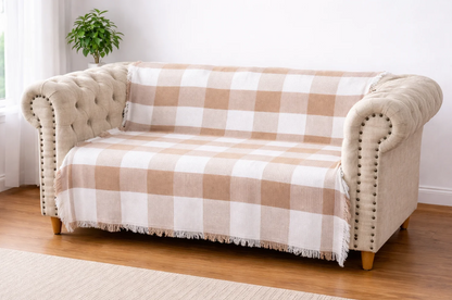 🛋️Manta Decorativa para Sofá 180x130cm 💎Calidad Artesanal✨