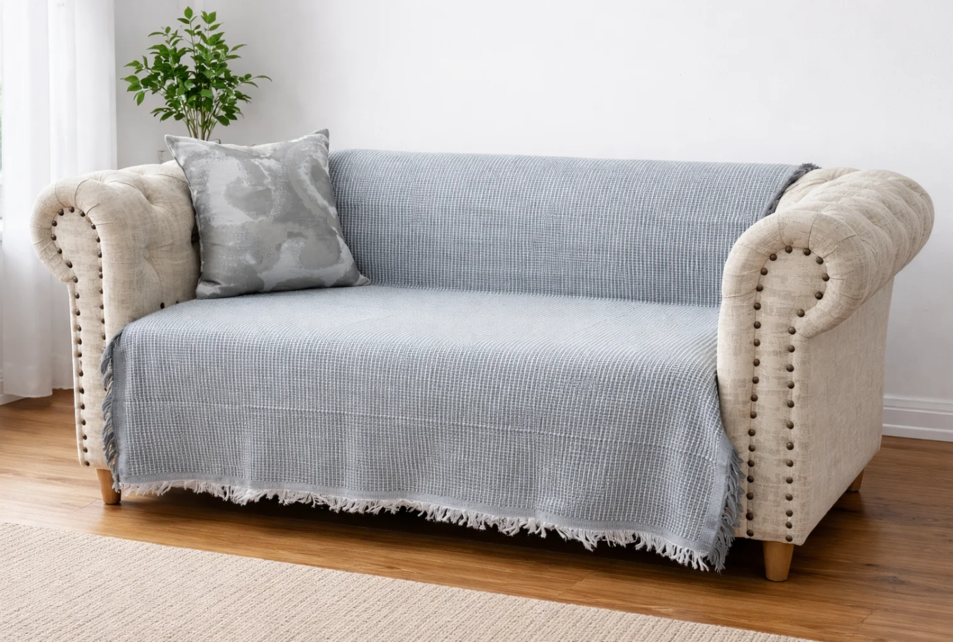 🛋️Manta Decorativa para Sofá 180x130cm 💎Calidad Artesanal✨