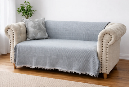 🛋️Manta Decorativa para Sofá 180x130cm 💎Calidad Artesanal✨