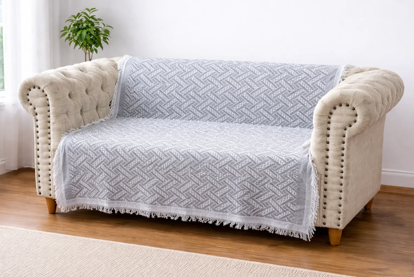 🛋️Manta Decorativa para Sofá 180x130cm 💎Calidad Artesanal✨