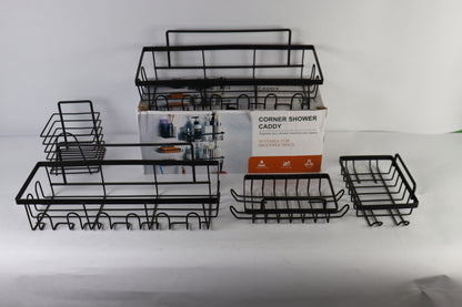 BathBlack™ – Organizador de Baño Metal 5 Piezas 🖤