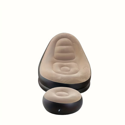 CloudRest™ – Sillón Inflable Premium + Reposapiés ☁️🛋️