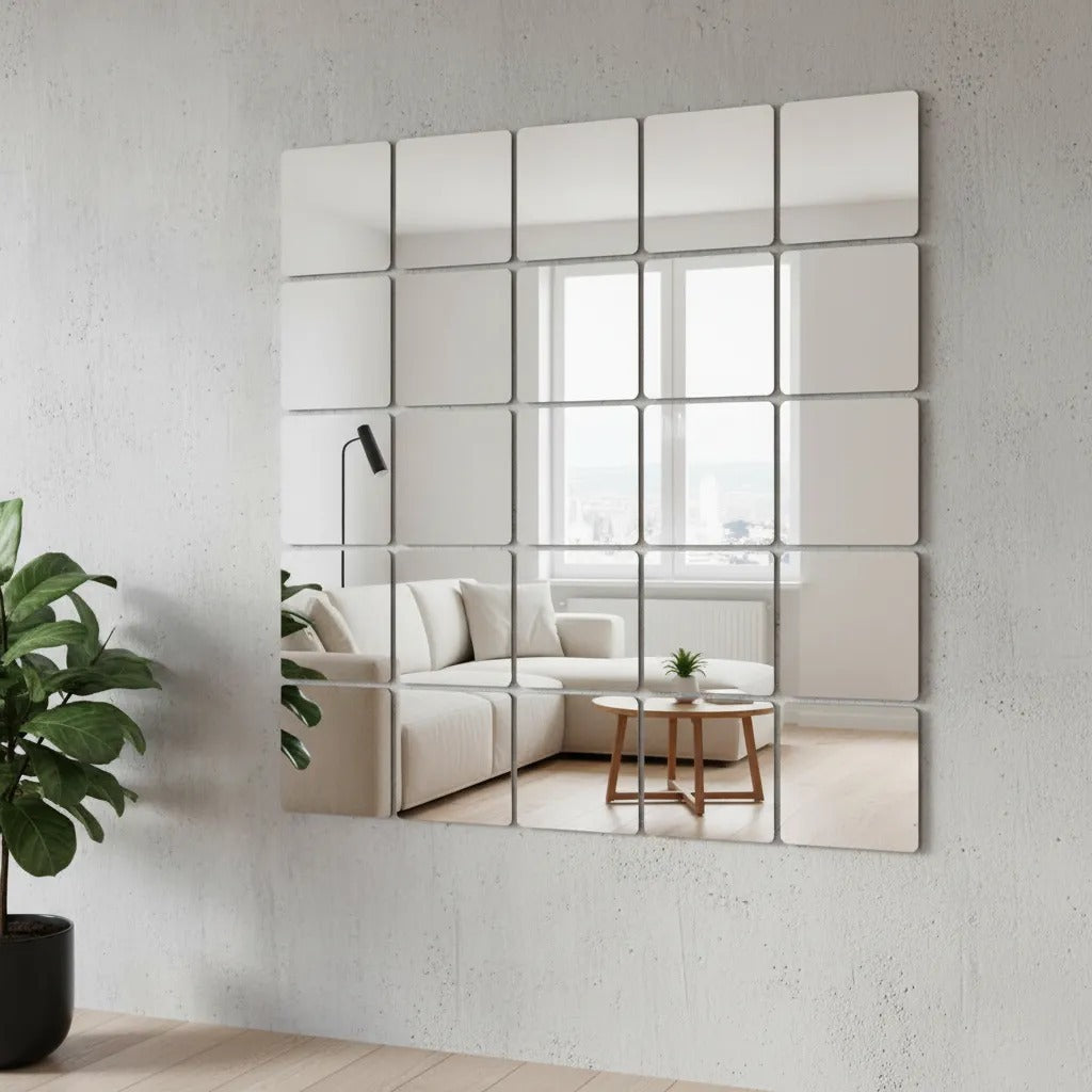 ✨SET DE 10 MirrorFlex® | Espejos Acrílicos Adhesivos Decorativos