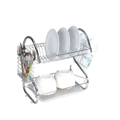 DryRack™ – Escurridor de Platos 2 Niveles en Acero Inoxidable ✨
