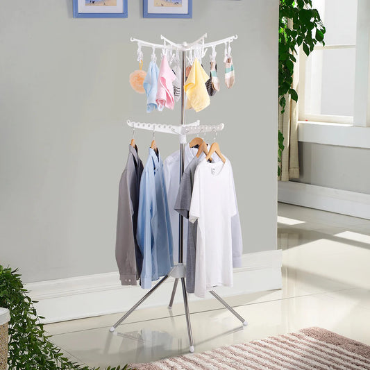 DryFold™ – Perchero Plegable 3 Niveles 👕✨