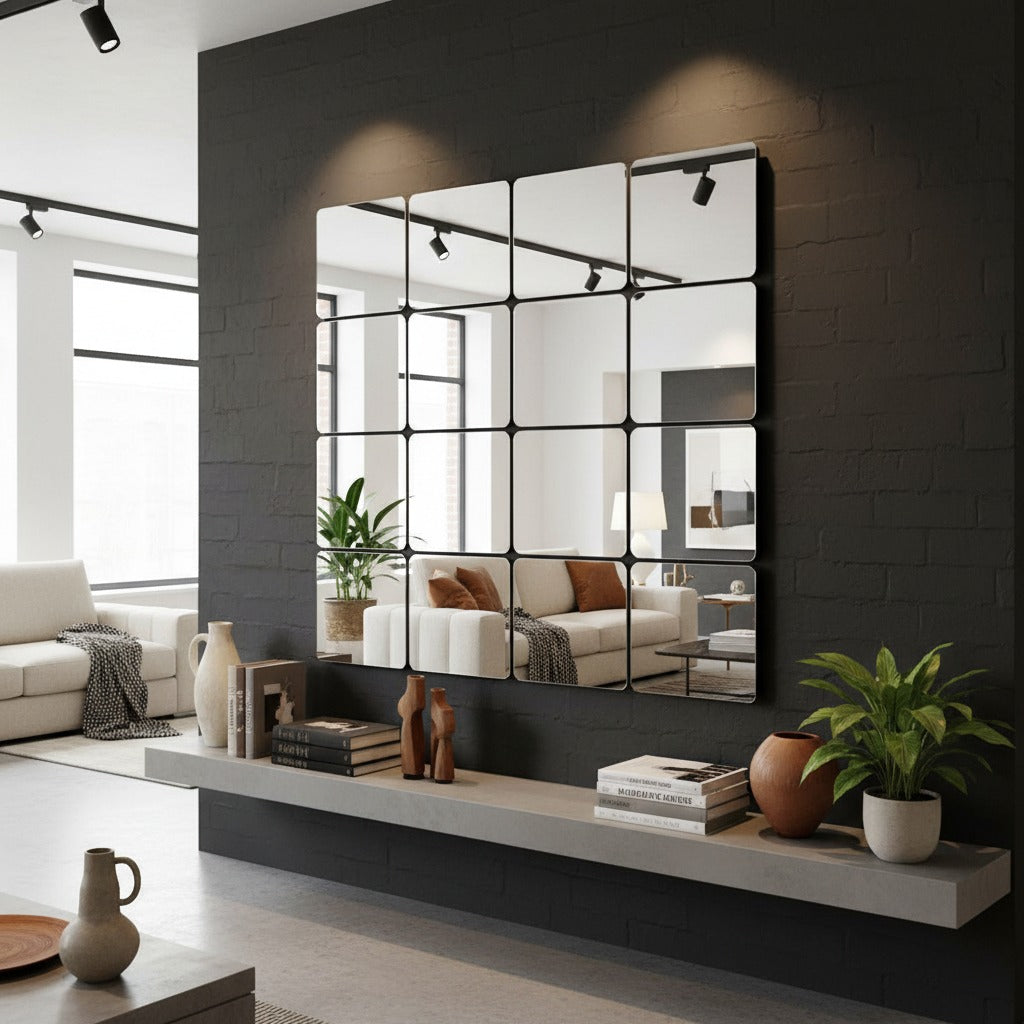 ✨SET DE 10 MirrorFlex® | Espejos Acrílicos Adhesivos Decorativos