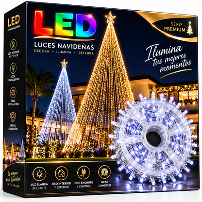 ✨ DiamondGlow Lights® | Extensión LED Diamante 50 Metros®