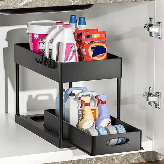 Organizador 2 Niveles con Bandeja Deslizable - Importado  🇺🇸
