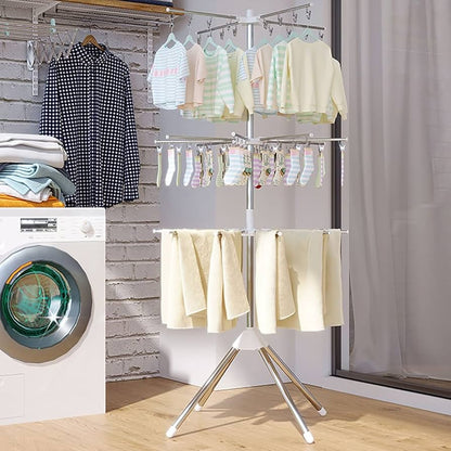 DryFold™ – Perchero Plegable 3 Niveles 👕✨