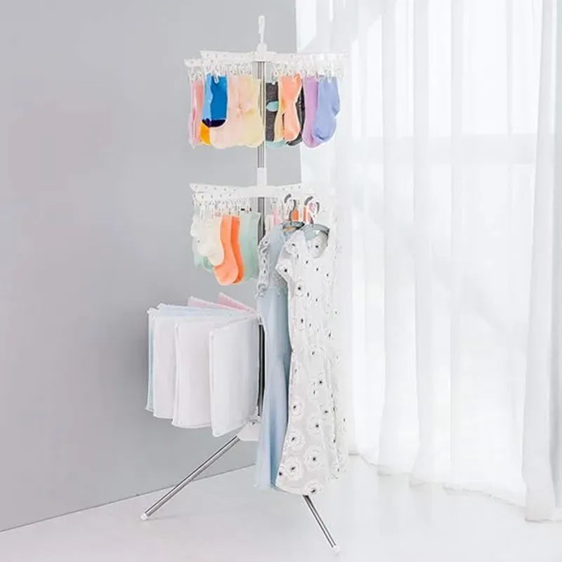 DryFold™ – Perchero Plegable 3 Niveles 👕✨