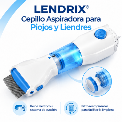 LENDRIX® Cepillo Aspiradora para Piojos y Liendres 🦠
