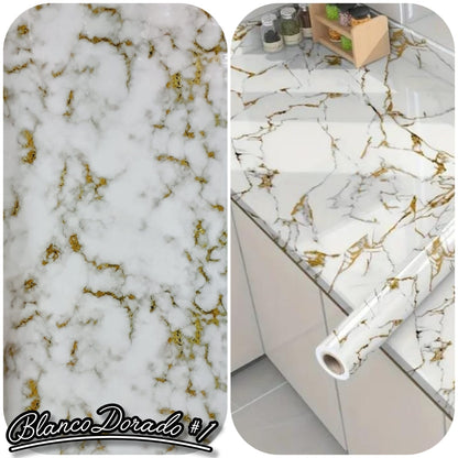 OFERTA 2X1 Papel Mármol Adhesivo - Transforma tu hogar sin gastar de más✨