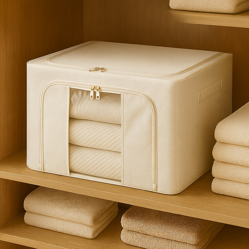 Caja Organizadora Grande con Estructura Metálica Plegable 🇺🇸