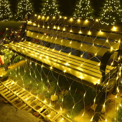 ✨ Malla LED Decorativa BrightNet® 1.50 m por 1.50 m — 120 Luces