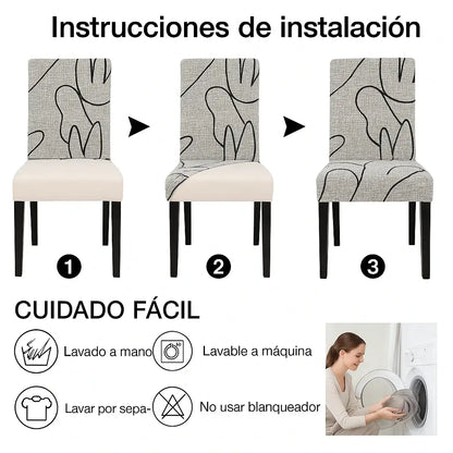 Fundas Elásticas para renovar tus sillas – Importado 🇺🇸