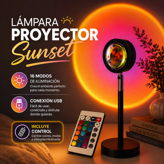 🌅 SunsetGlow® — Lámpara Proyector Sunset