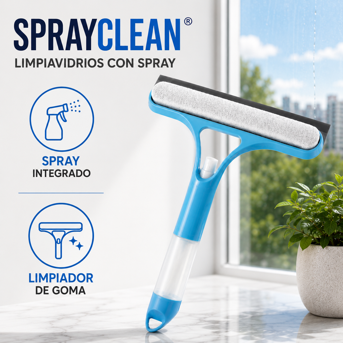 ✨ SprayClean® | Limpiavidrios 2 en 1