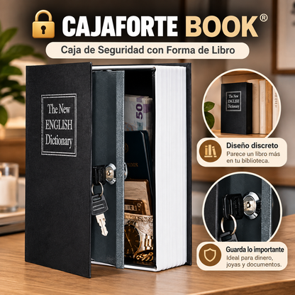 🔐 CAJAFORTE BOOK® | Caja de Seguridad con Forma de Libro