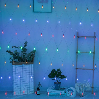 ✨ Malla LED Decorativa BrightNet® 1.50 m por 1.50 m — 120 Luces