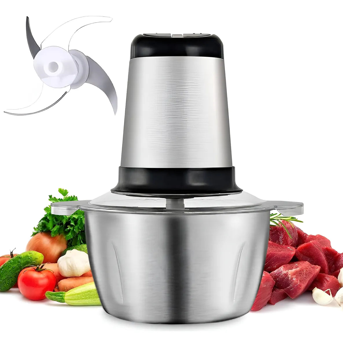Picador de Alimentos Eléctrico ChefPro 360 ® 🔪⚡