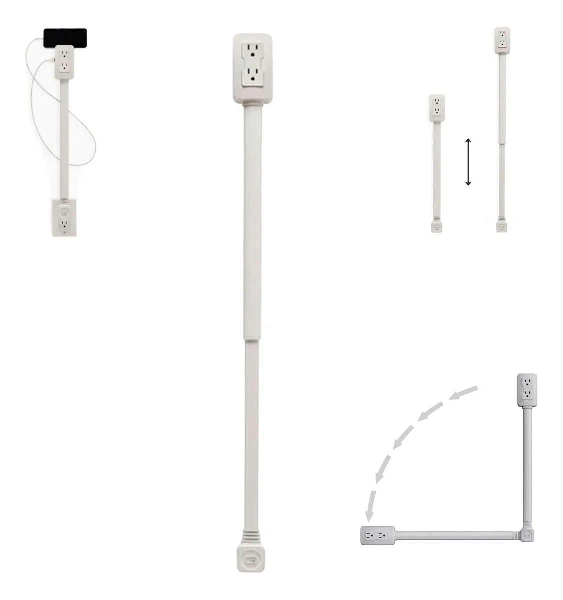⚡ Extensión 360 – Enchufe con USB y Base Giratoria