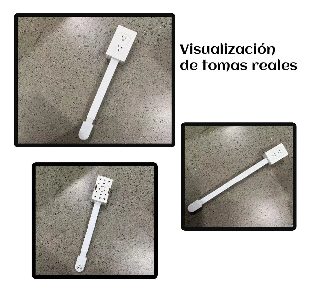 ⚡ Extensión 360 – Enchufe con USB y Base Giratoria
