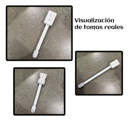 ⚡ Extensión 360 – Enchufe con USB y Base Giratoria