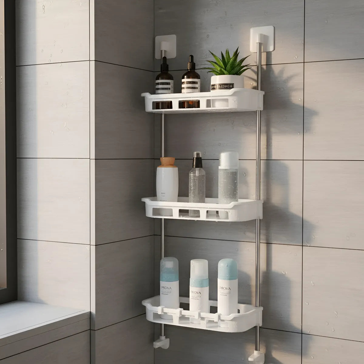 OrganiBaño™ – Estantería Sobre Inodoro 3 Niveles 🚿