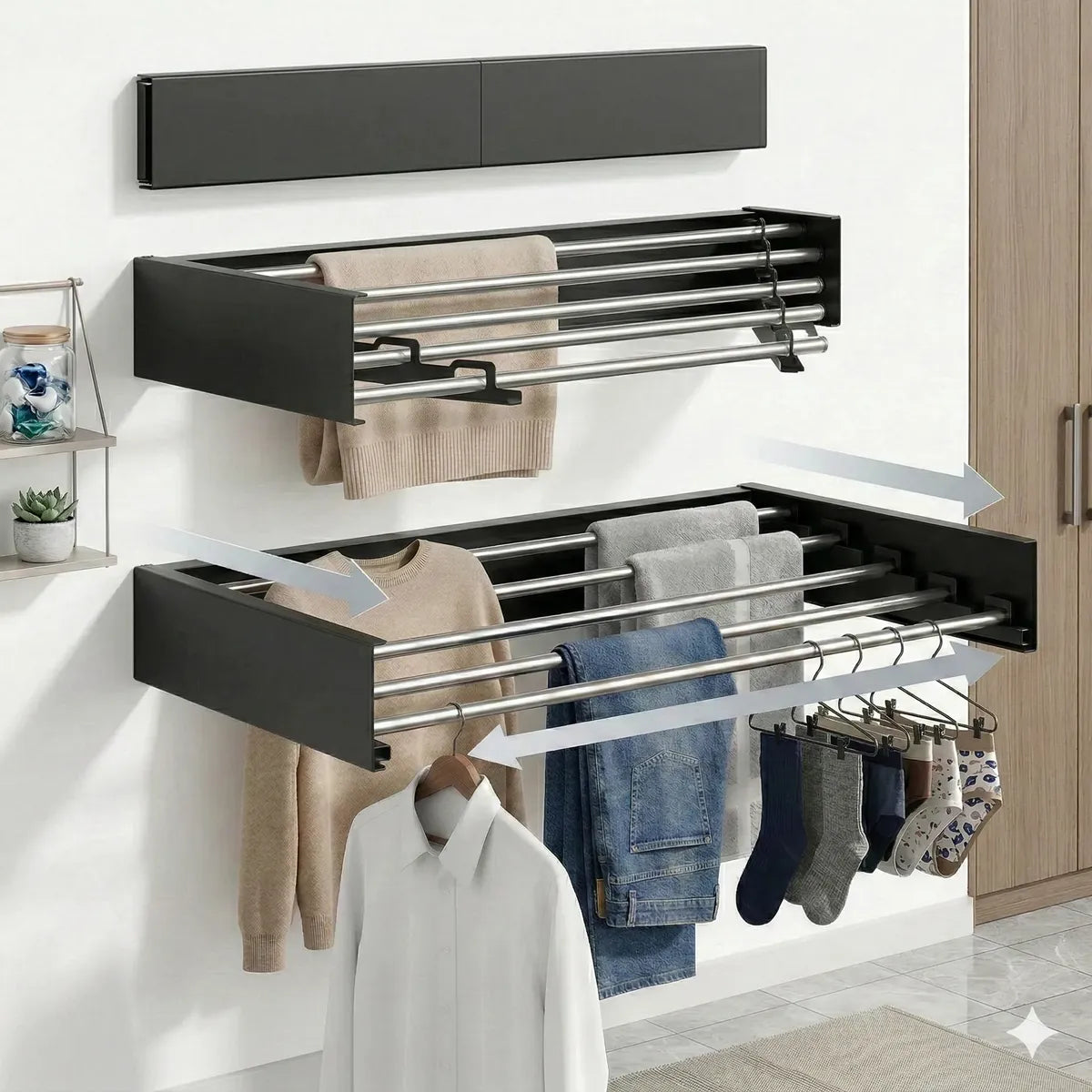 ✨ DryFold® — Tendedero Plegable de Pared