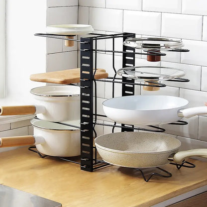 RackMaster Ollas® | Organizador Ajustable para Ollas y Tapas