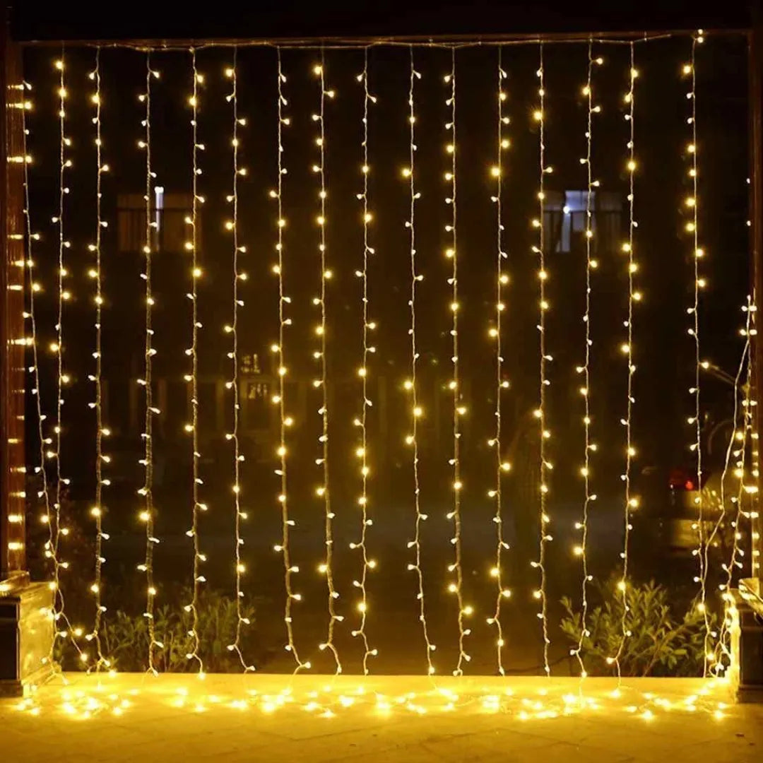 🎇 Cortina LED Cascada 3x3m – La Magia de 360 Luces ✨
