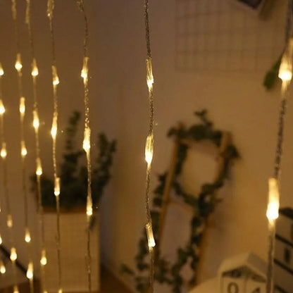 🎇 Cortina LED Cascada 3x3m – La Magia de 360 Luces ✨