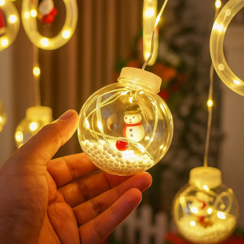 Luces Navideñas🎅🏻 Encantadas con 3m de largo y figuras en 3D – ¡Precio especial hoy - Pre-temporada! 🎄