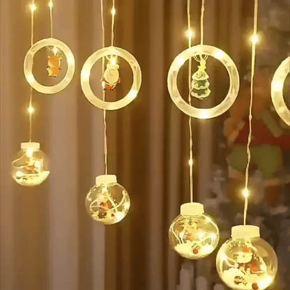 Luces Navideñas🎅🏻 Encantadas con 3m de largo y figuras en 3D – ¡Precio especial hoy - Pre-temporada! 🎄