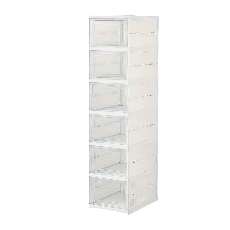 StepRack™ – Organizador Vertical Plegable de Zapatos (6 Niveles)