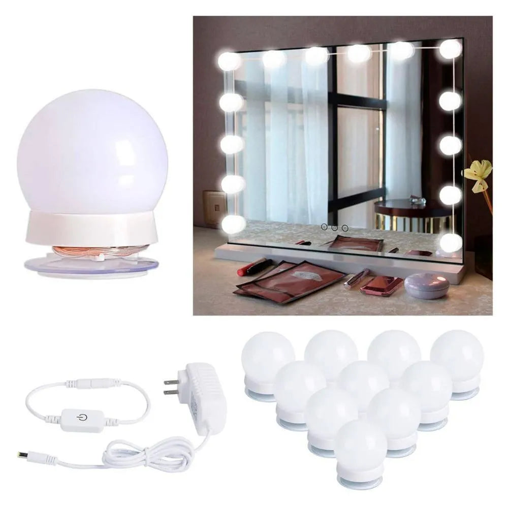 ✨ GLOWMIRROR 10® | Luces LED para Espejo de Tocador