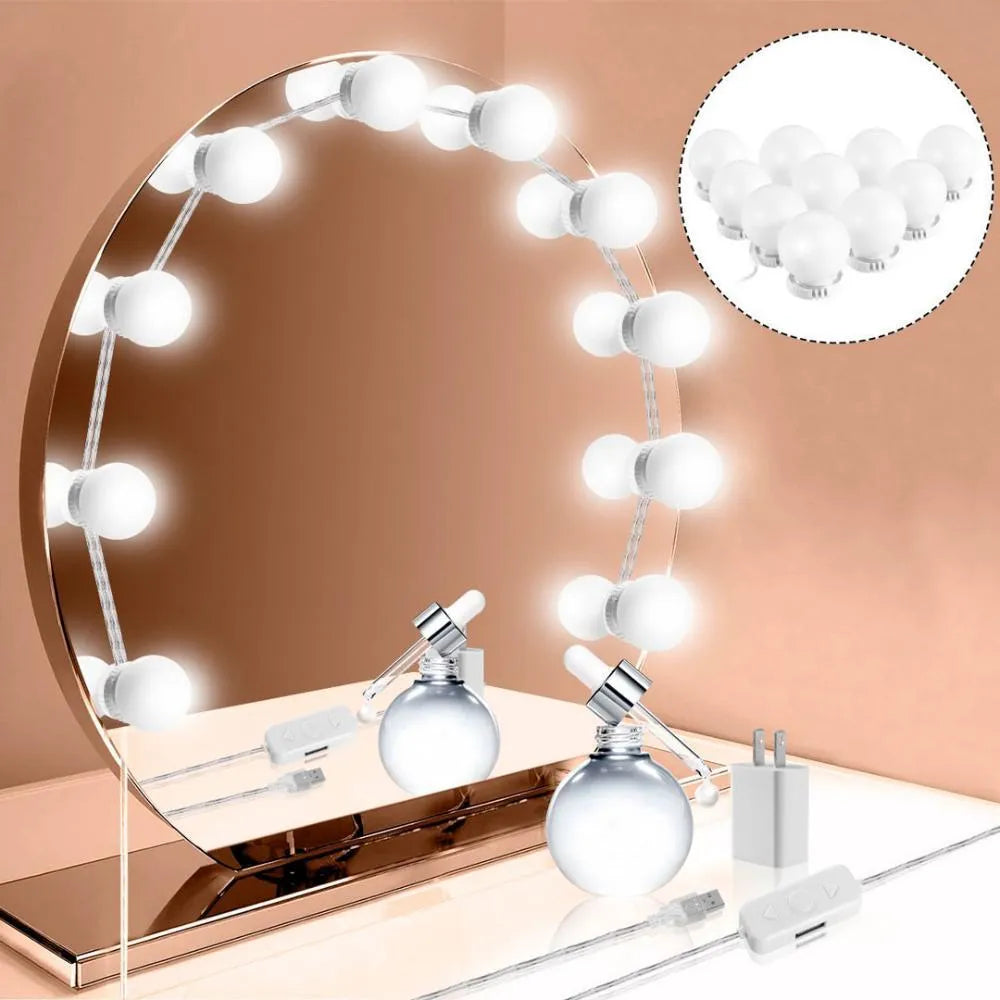 ✨ GLOWMIRROR 10® | Luces LED para Espejo de Tocador